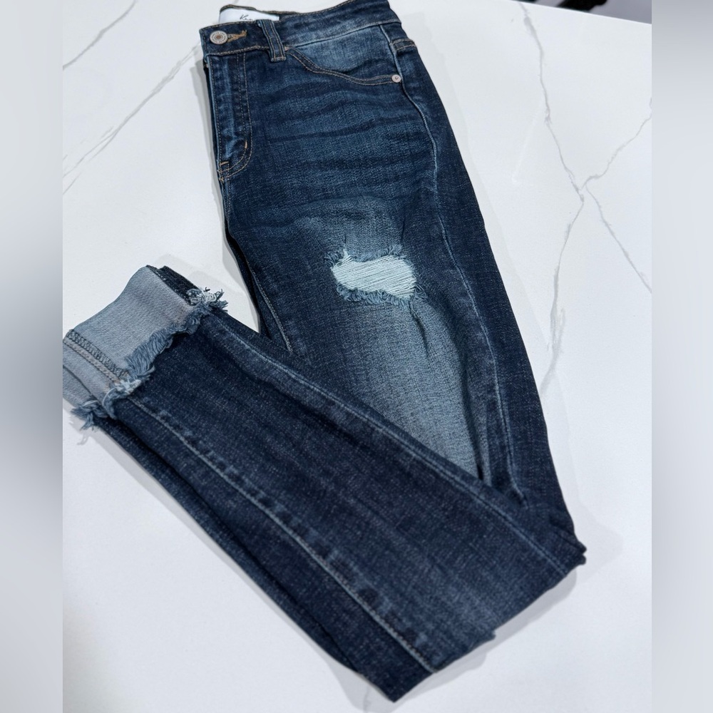 KanCan • High Rise Cuffed Ankle Skinny Jean
